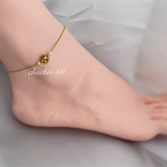 anklet ハンドメイドのアクセサリー(アンクレット)の商品写真