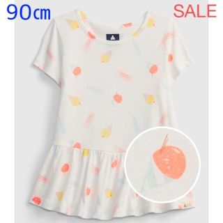 ベビーギャップ(babyGAP)のSALE『新品』babyGap チュニック丈Tシャツ 90㎝(Tシャツ/カットソー)