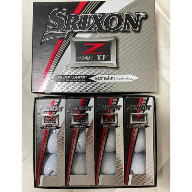 スリクソン Z-STAR XV SRIXON 3ダース 新品　ピュアホワイト