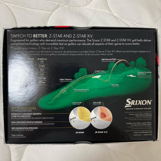スリクソン Z-STAR XV SRIXON 3ダース 新品　ピュアホワイト 1