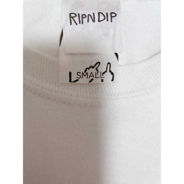 ripndip ロンT ホワイト  リップンディップ　Ｓ メンズのトップス(Tシャツ/カットソー(七分/長袖))の商品写真