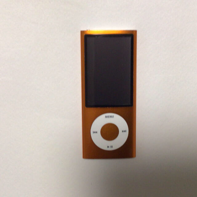 Apple(アップル)のiPod nano 5世代　８GB オレンジ-2 ケース換装 スマホ/家電/カメラのオーディオ機器(ポータブルプレーヤー)の商品写真