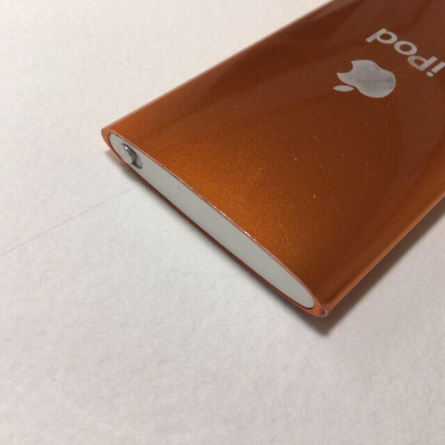 Apple(アップル)のiPod nano 5世代　８GB オレンジ-2 ケース換装 スマホ/家電/カメラのオーディオ機器(ポータブルプレーヤー)の商品写真