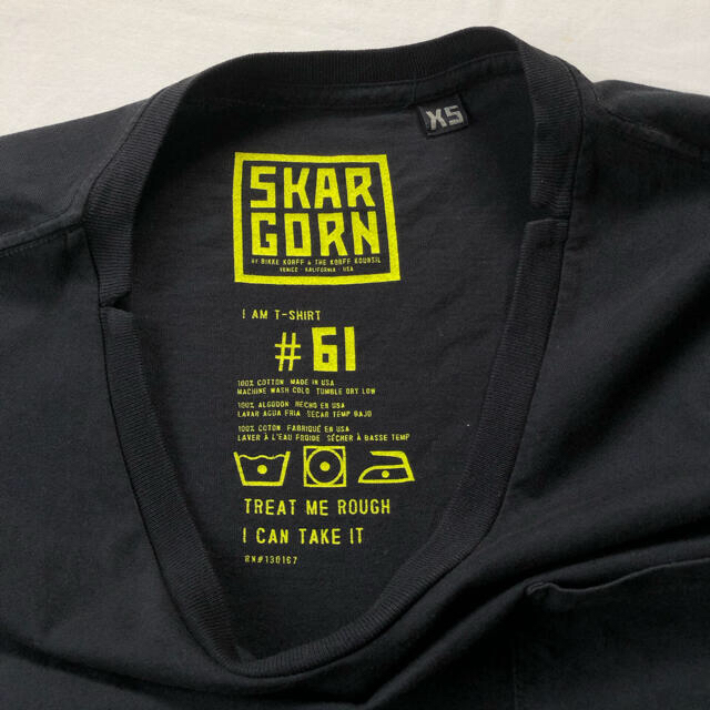 Ray BEAMS(レイビームス)のUSA製 SKARGORN スカルゴーン ポケット付きワイドtシャツ ポケt 黒 レディースのトップス(Tシャツ(半袖/袖なし))の商品写真