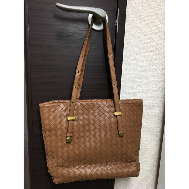 Bottega Veneta(ボッテガヴェネタ)のボッテガ　トートバッグ　イントレチャート　レザー　ブラウン　茶 レディースのバッグ(トートバッグ)の商品写真