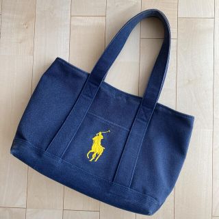 ラルフローレン(Ralph Lauren)のポロラルフローレン トートバッグ　ネイビー　イエロー(トートバッグ)