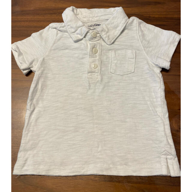 babyGAP(ベビーギャップ)のポロシャツ　白　ベビーギャップ　冠婚葬祭 キッズ/ベビー/マタニティのベビー服(~85cm)(シャツ/カットソー)の商品写真