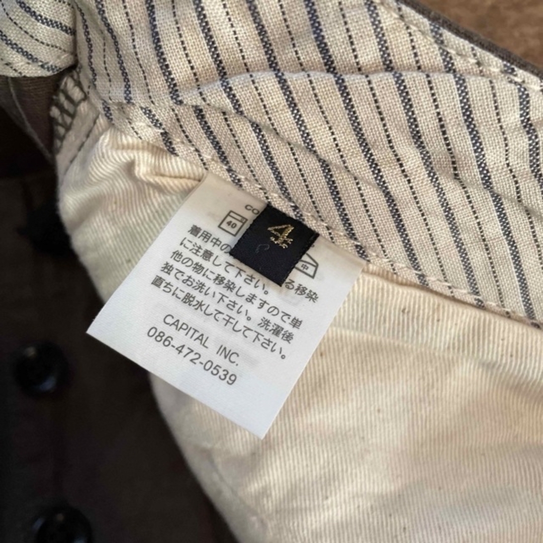 KAPITAL(キャピタル)のキャピタル　パンツ　サイズ4 kapital 新古品　ゆったり　（4） メンズのパンツ(その他)の商品写真