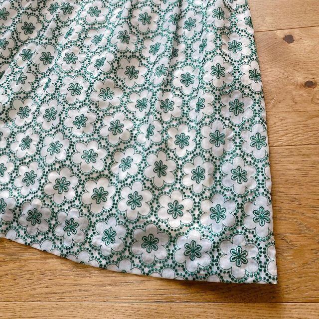 新品　トッカ　ワンピース　刺繍　緑系　サイズ0　4678