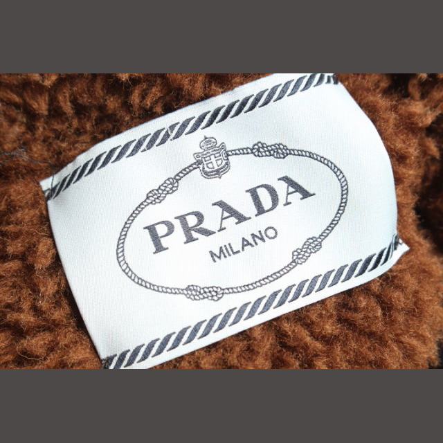 プラダ PRADA 17AW コート コーデュロイ 内ボア フード 38S コッ