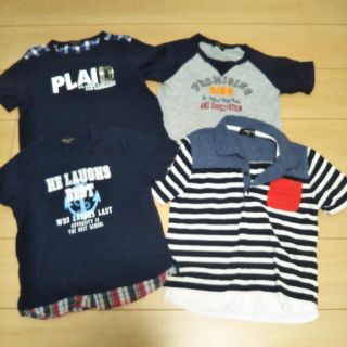 コムサイズム(COMME CA ISM)のキッズ　120セン　コムサイズム　半袖トップス　4枚セット　Tシャツ　ポロシャツ(Tシャツ/カットソー)