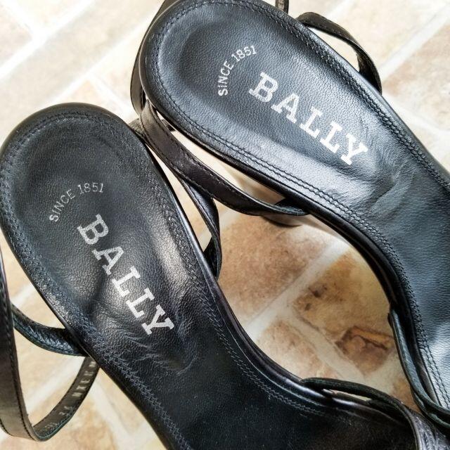Bally(バリー)のバリー BALLY ☆ レザー サンダル 36 伊製 黒 アンクルベルト レディースの靴/シューズ(サンダル)の商品写真