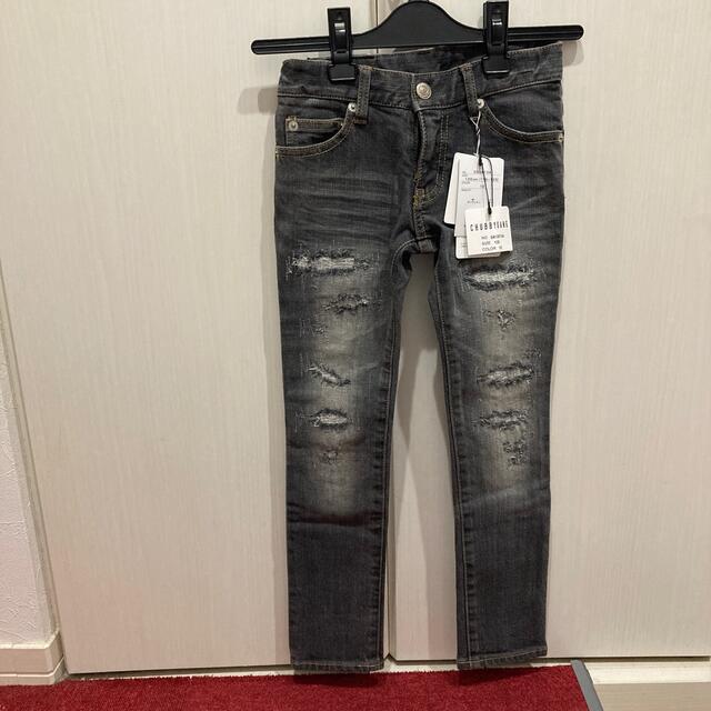 CHUBBYGANGダメージデニム120センチ新品 チャビーギャング 120 デニム 新品 ロゴ
