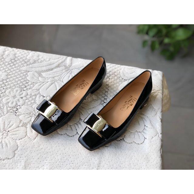 Ferragamo24.5cm サルヴァトーレフェラガモ ハイヒール パンプス - www