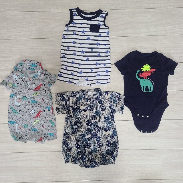 babyGAP(ベビーギャップ)のgap baby ロンパース+甚平セット　3-6months キッズ/ベビー/マタニティのベビー服(~85cm)(ロンパース)の商品写真