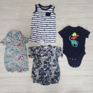 ベビーギャップ(babyGAP)のgap baby ロンパース+甚平セット　3-6months(ロンパース)