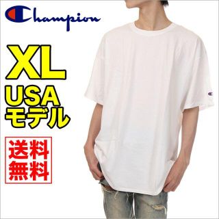 チャンピオン(Champion)の【新品】チャンピオン Tシャツ XL 白 メンズ 無地 半袖 大きいサイズ(Tシャツ/カットソー(半袖/袖なし))