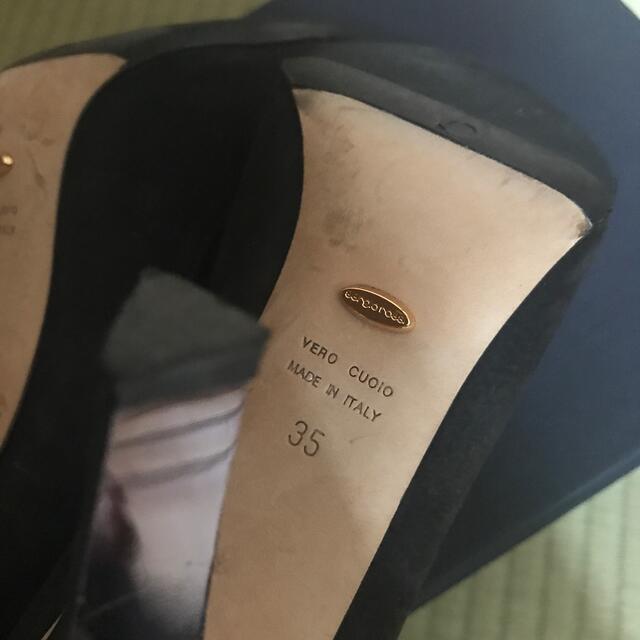 Sergio Rossi(セルジオロッシ)の値下 セルジオロッシ 35 22.5 22 パンプス 黒 レディースの靴/シューズ(ハイヒール/パンプス)の商品写真