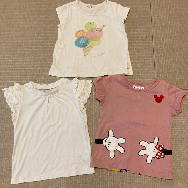 Seraph(セラフ)の女の子Tシャツ　３枚セット　100 キッズ/ベビー/マタニティのキッズ服女の子用(90cm~)(Tシャツ/カットソー)の商品写真