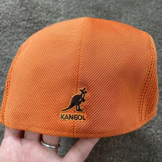 カンゴール(KANGOL)のカンゴール　ハンチング　オレンジ　メッシュ　夏(ハンチング/ベレー帽)