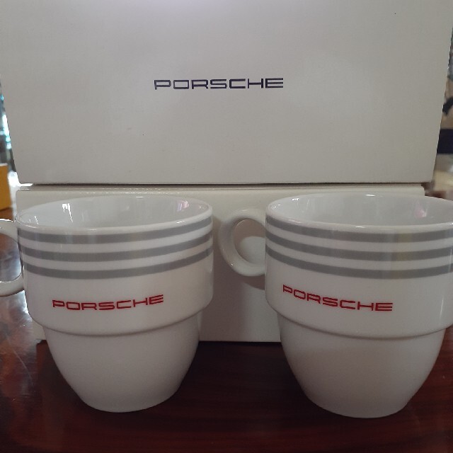 Porsche(ポルシェ)のポルシェ　ノベルティコーヒーカップ インテリア/住まい/日用品のキッチン/食器(グラス/カップ)の商品写真