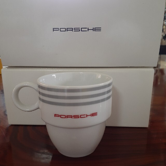 Porsche(ポルシェ)のポルシェ　ノベルティコーヒーカップ インテリア/住まい/日用品のキッチン/食器(グラス/カップ)の商品写真