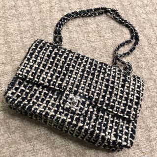 シャネル(CHANEL)の本物　CHANEL シャネル　ツイード　チェーンバック(ハンドバッグ)