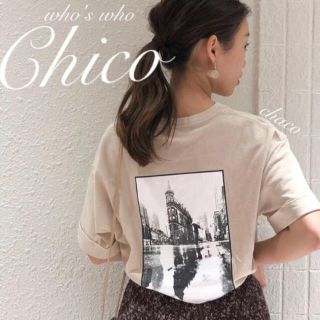 フーズフーチコ(who's who Chico)の新作♡¥4290【Chico】オーバサイズフォトTシャツ(Tシャツ(半袖/袖なし))