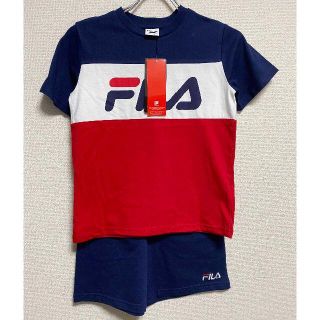 フィラ(FILA)の新品 140 150 ★ FILA Tシャツ ショートパンツ セット ネイビー(Tシャツ/カットソー)