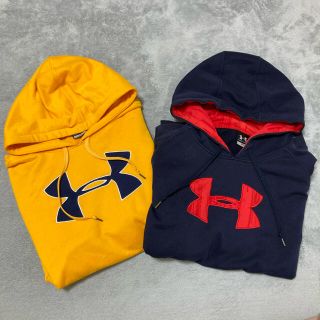 アンダーアーマー(UNDER ARMOUR)のアンダーアーマー　イエロー　ネイビー　パーカー(パーカー)