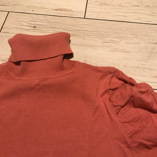 ベルメゾン(ベルメゾン)のベルメゾン　タートルネック半袖セーター　ピンク レディースのトップス(ニット/セーター)の商品写真
