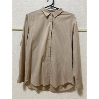 ユニクロ(UNIQLO)のレーヨンストライプシャツ(シャツ/ブラウス(長袖/七分))