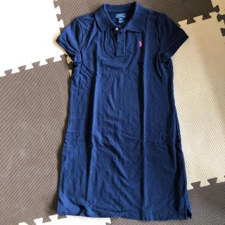 ポロラルフローレン(POLO RALPH LAUREN)のpolo Ralph Lauren ポロ素材ネイビーワンピ　160XS(ワンピース)