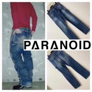 パラノイド(PARANOID)の専用◆PARANOID パラノイド◆ペイント加工 デニム ペインターパンツ XS(ペインターパンツ)