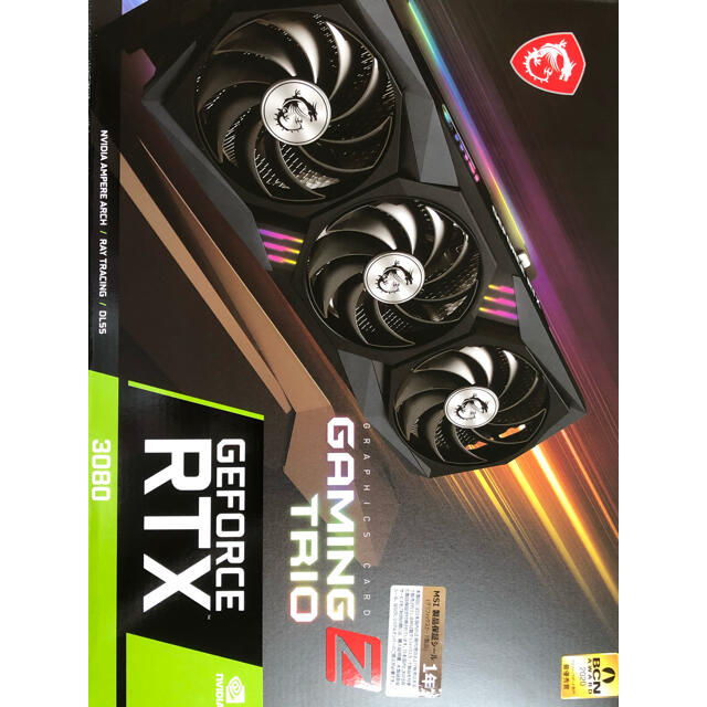 宅送] RTX GeForce MSI 3080 10 TRIO Z GAMING PCパーツ