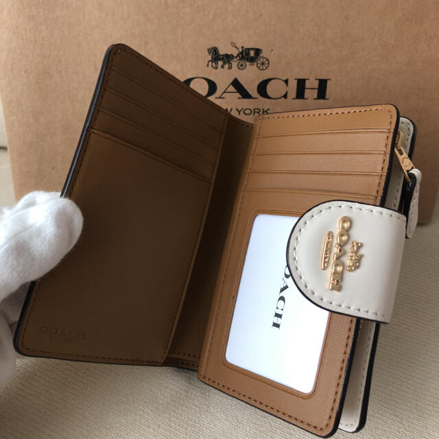 COACH(コーチ)の新品 COACH コーチ 二つ折り財布 シグネチャー キャンバス レディースのファッション小物(財布)の商品写真