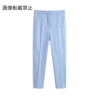 ザラ(ZARA)の🍀5月新作🎏4307◆blue ブルー ストレート パンツ(カジュアルパンツ)