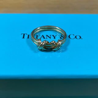 ティファニー(Tiffany & Co.)のティファニー　シグネチャー　ダブル　ゴールド　リング　k18 750(リング(指輪))