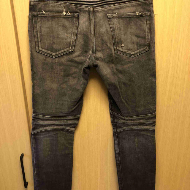 BALMAIN - 国内正規 18AW BALMAIN バルマン バイカー デニムの BALMAIN - 国内正規 18AW BALMAIN バルマン バイカー デニムの