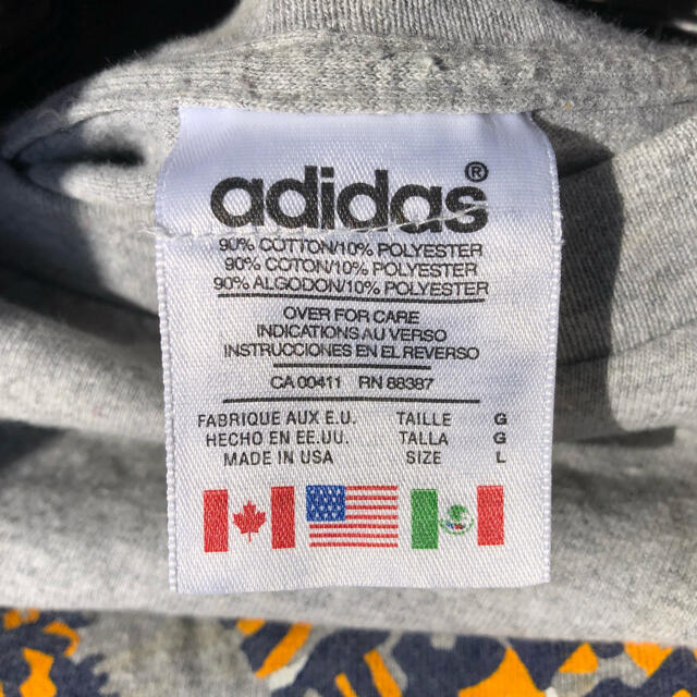 adidas(アディダス)のUSA製　90's  アディダス　パフォーマンスロゴ　tシャツ  グレー メンズのトップス(Tシャツ/カットソー(半袖/袖なし))の商品写真