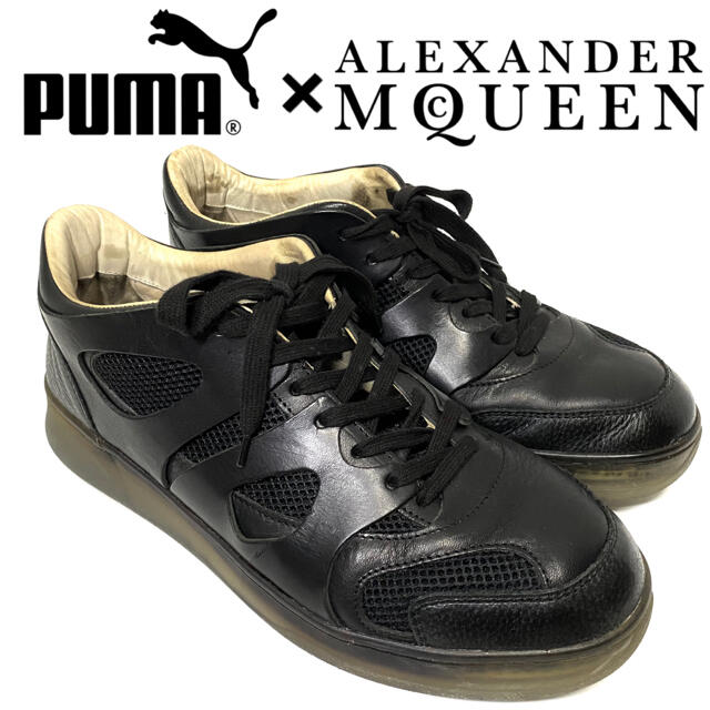 ALEXANDER McQUEEN×PUMA☆レザースニーカー☆ブラック☆