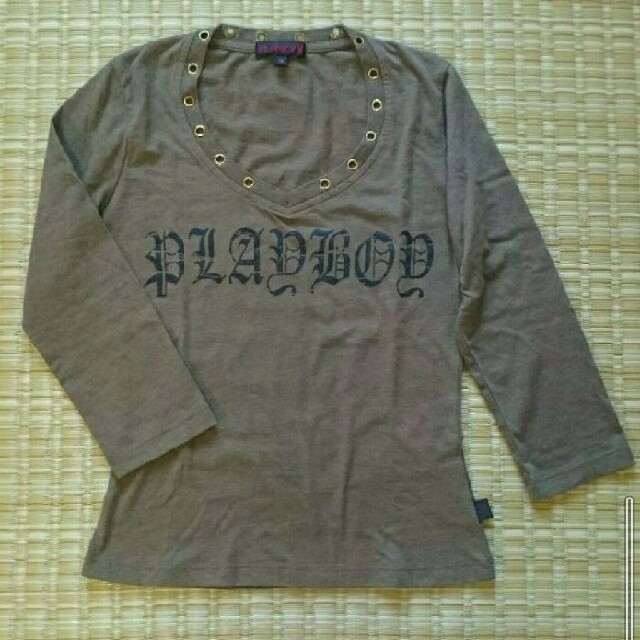 PLAYBOY(プレイボーイ)のPLAYBOY 七分袖Tシャツ レディースのトップス(Tシャツ(長袖/七分))の商品写真