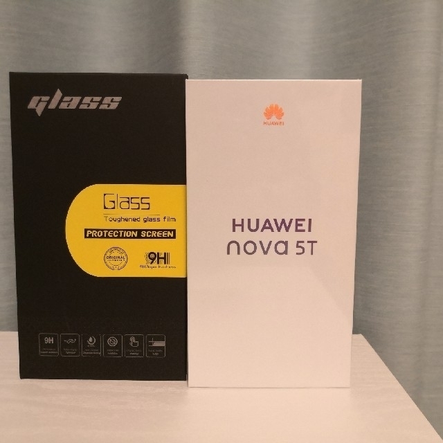 出産祝い HUAWEI - 新品未開封ガラスフィルム付 CrushBlue 5T nova Huawei スマートフォン本体