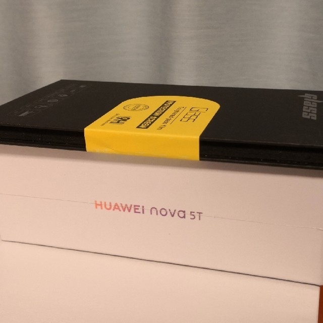 Huawei nova 5T CrushBlue 新品未開封ガラスフィルム付