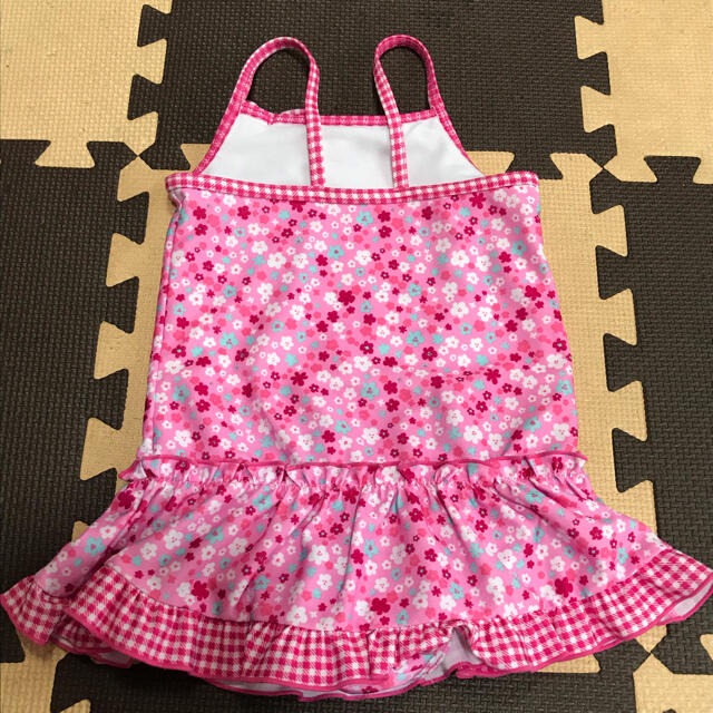 水着 スイムウェア☆花柄 ワンピース 100 キッズ/ベビー/マタニティのキッズ服女の子用(90cm~)(水着)の商品写真