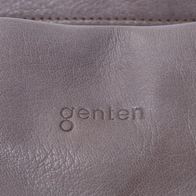 【新品未使用】genten ゲンテン ゴートヌメ 手提げバッグ グレー 8