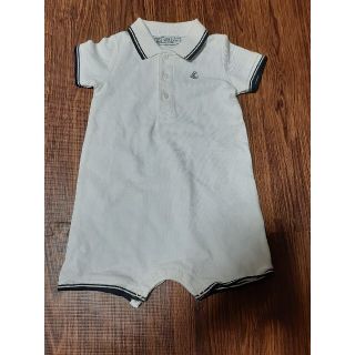 プチバトー(PETIT BATEAU)のプチバトー　半袖カバーオール　(カバーオール)