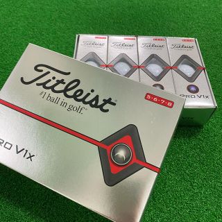 タイトリスト(Titleist)の新品！タイトリスト　プロV1x ゴルフボール　ホワイト　１ダース(ゴルフ)