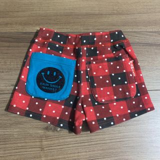 バハスマイル(BAJA SMILE)のBAJA SMILE 新品 110㎝ ショートパンツ 女の子 チェック ドット(パンツ/スパッツ)