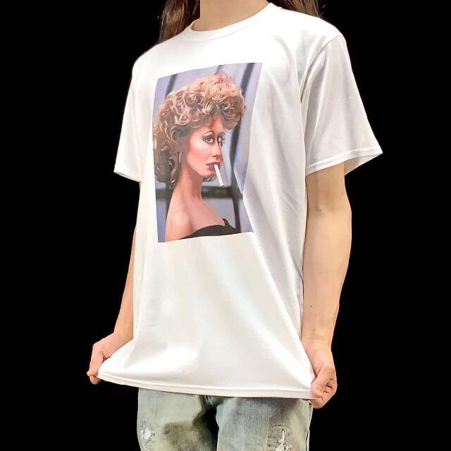 【オリビアニュートンジョン】新品 映画 グリース 女優 プリント Tシャツ